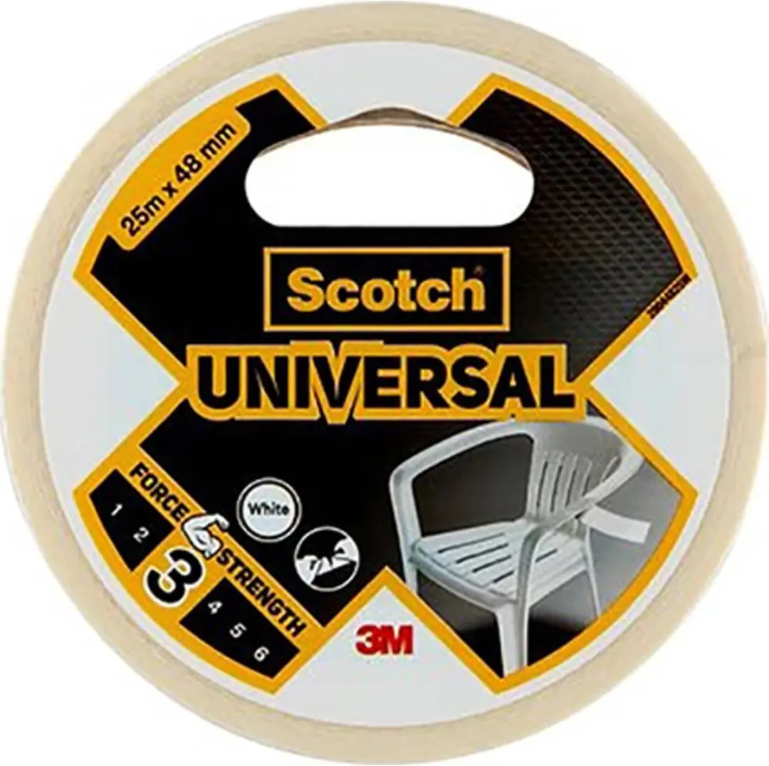 3M 4101 Textieltape Wit 25m x 48mm