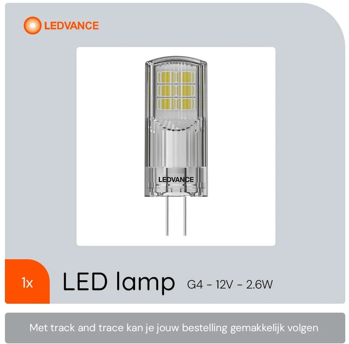 LEDVANCE G4 Capsule 2.6W 300lm Warm Wit - Ø12mm