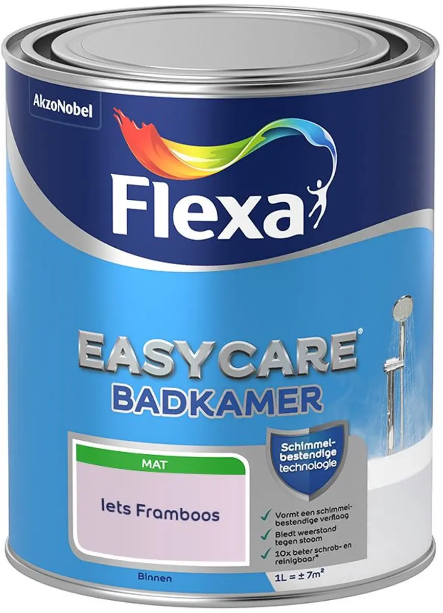 Flexa Easycare Badkamer Mengverf Iets Framboos 1L