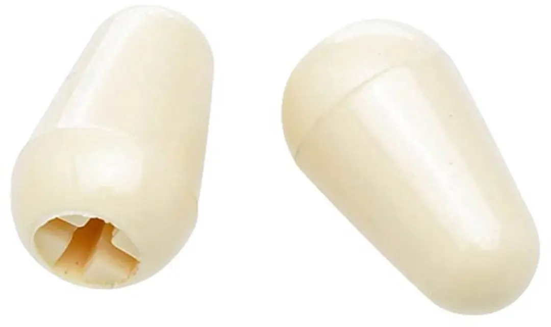 Fender Stratocaster Switch Tips - 2 Stuks Aged White