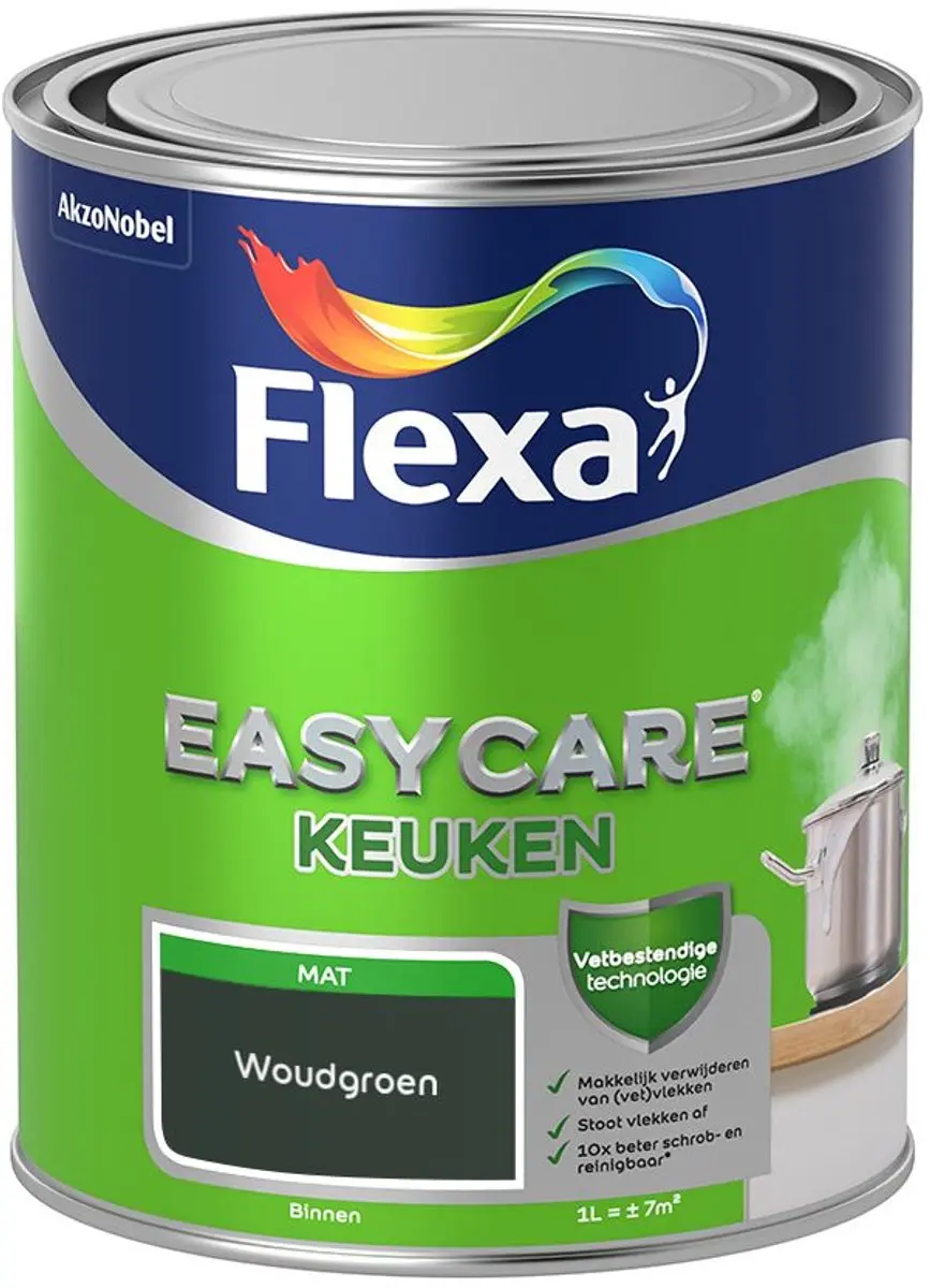 Flexa Easycare Keukenverf Woudgroen 1L