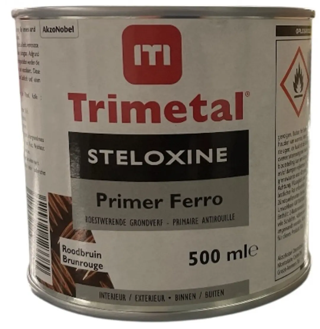 Trimetal Steloxine Ferro Primer Roodbruin 0.5L