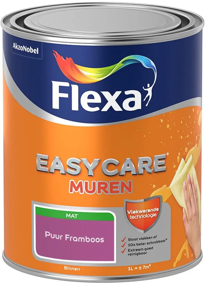 Flexa Easycare Muren Puur Framboos Mengverf 1L