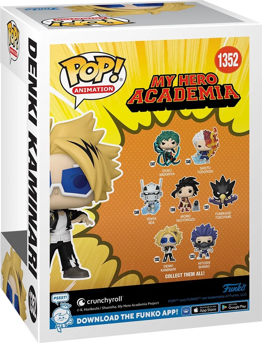 Funko My Hero Academia POP! Denki Kaminari Verzamelfiguur - 9cm - Multicolor