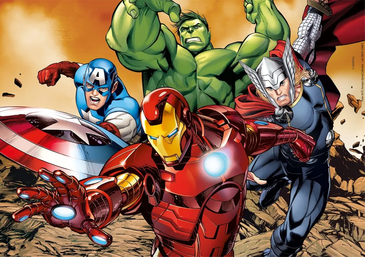 Clementoni The Avengers Kinderpuzzel 60 Stukjes - 20x15cm