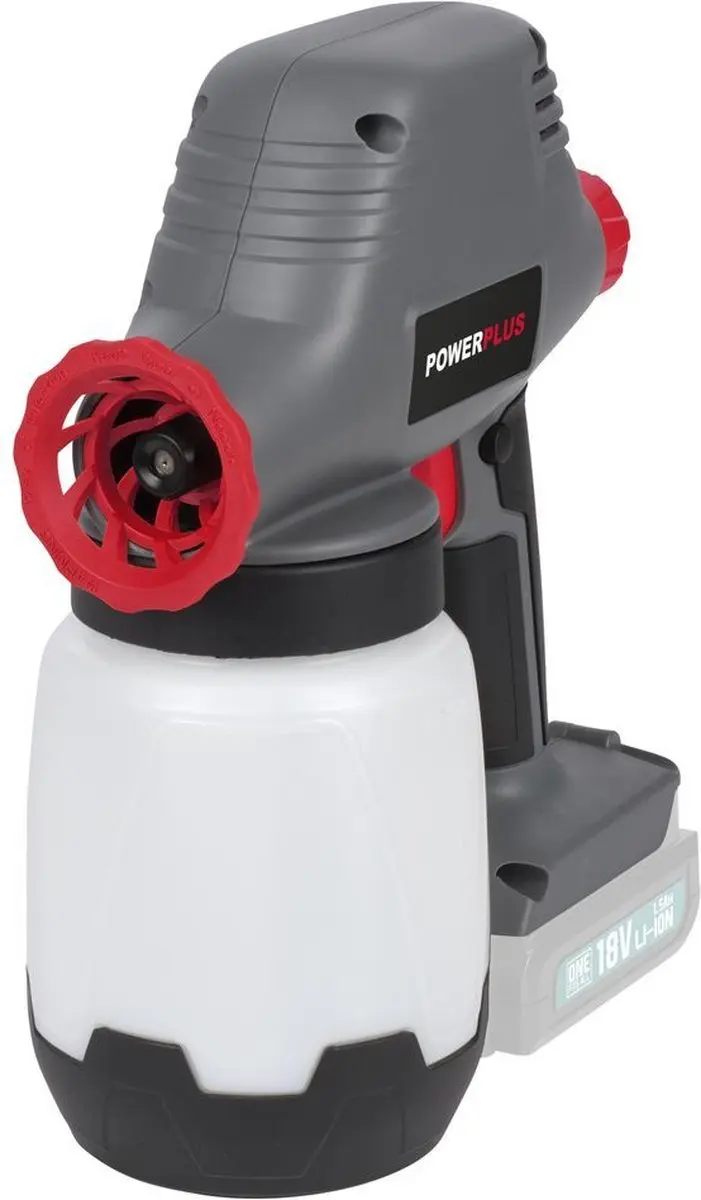 Powerplus POWAIR0110 Accu Verfpistool 18V - 1L - Grijs