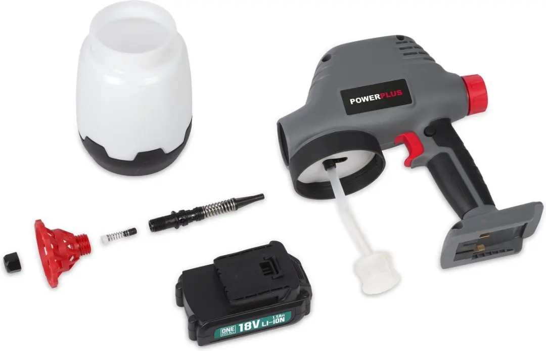 Powerplus POWAIR0110 Accu Verfpistool 18V - 1L - Grijs