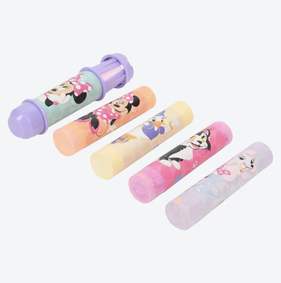 Disney Minnie Mouse Stoepkrijt 5 Kleuren met Houder
