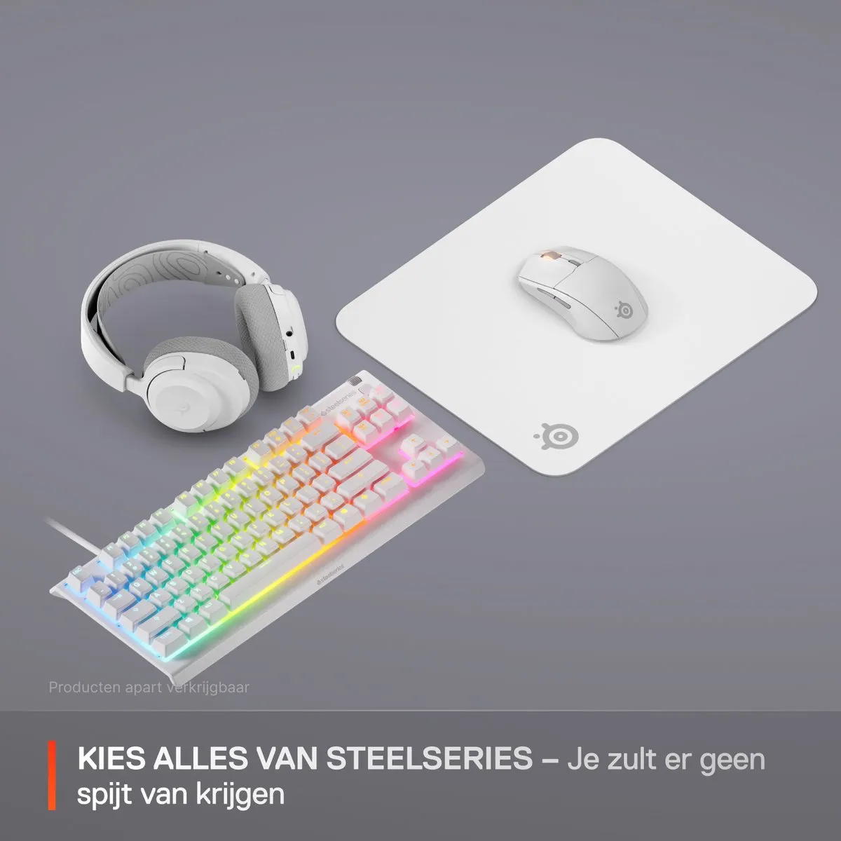 SteelSeries QcK Medium Gaming Mousepad 320x270mm Wit
