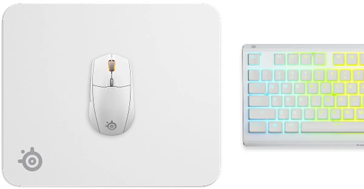 SteelSeries QcK Medium Gaming Mousepad 320x270mm Wit