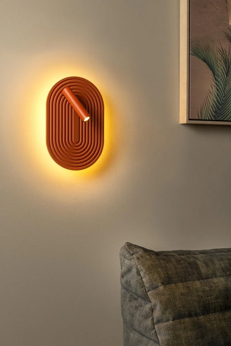 Lucide Carmino Wandlamp LED 12W - Terracotta