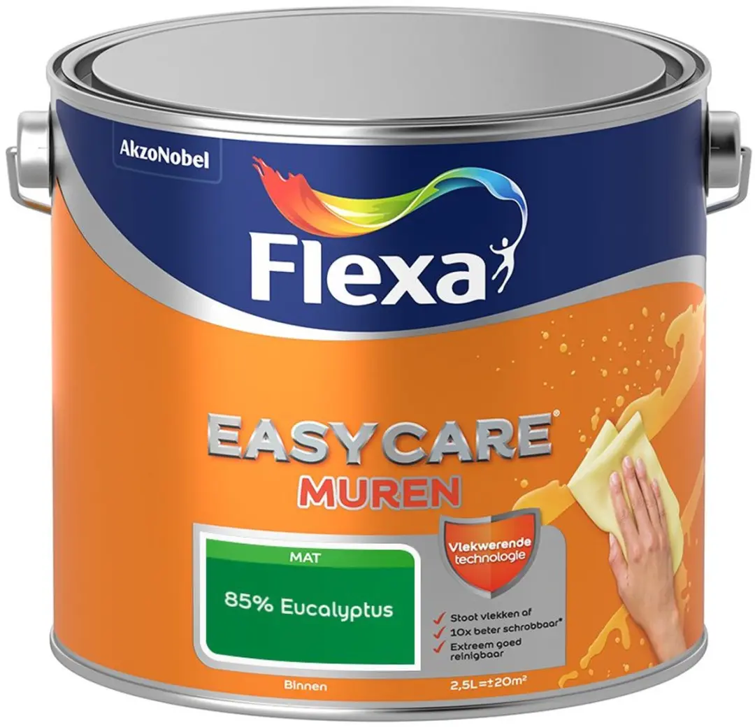 Flexa Easycare Muren Mengverf 85% Eucalyptus 2,5L