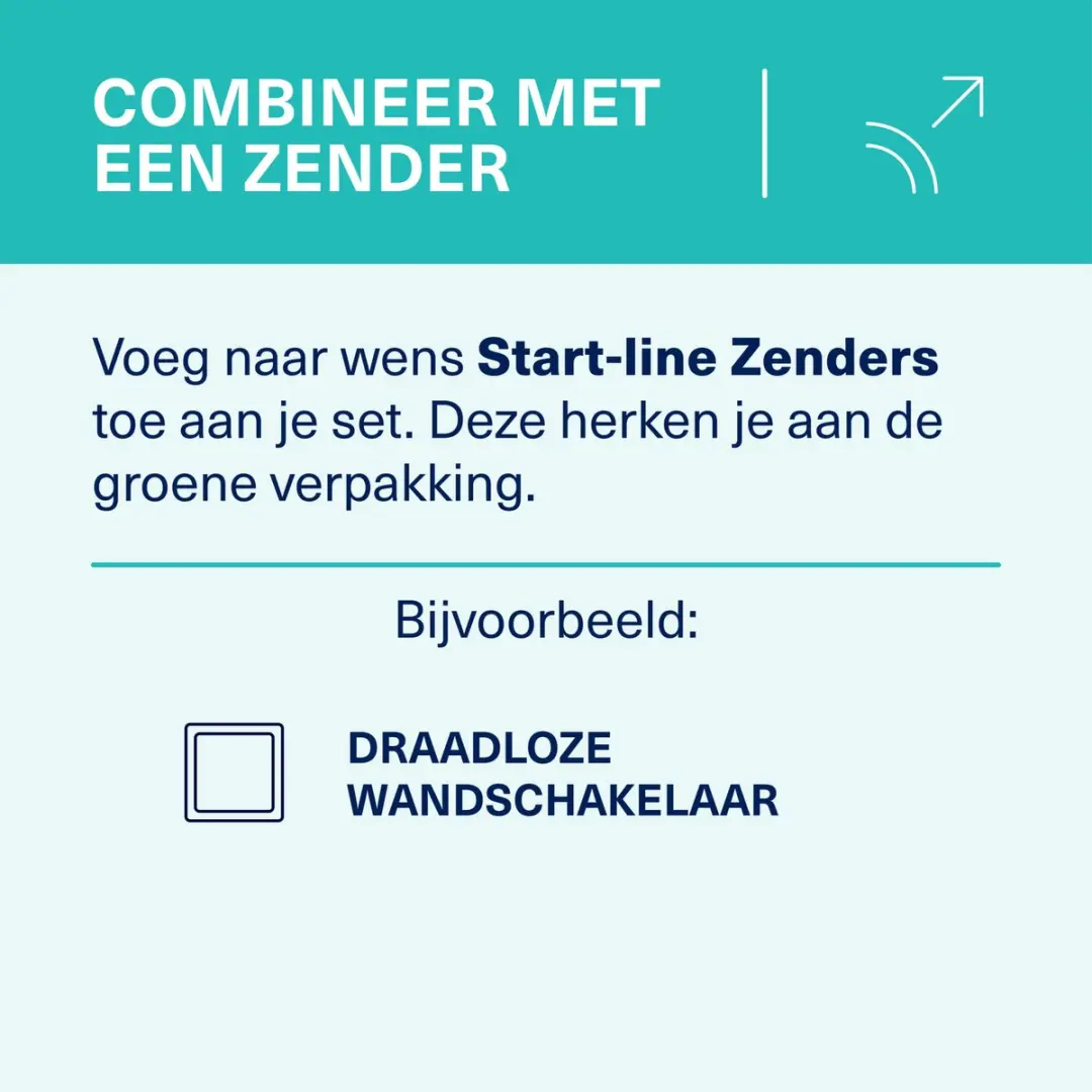 KlikAanKlikUit 2 Draadloze Schakelaars Startset - Blauw