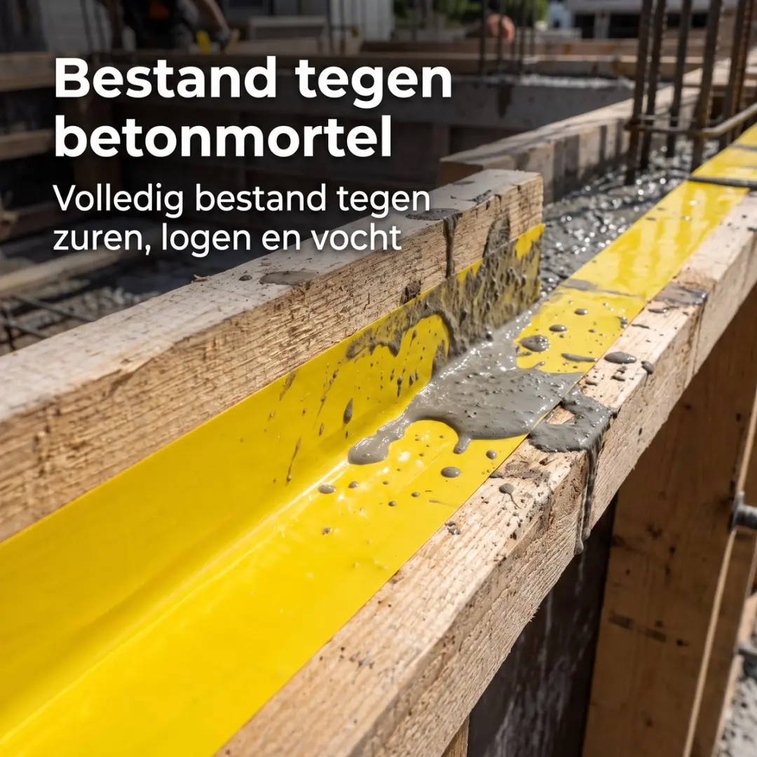 Kip Beton-/Muurtape Geel 44mm x 50m
