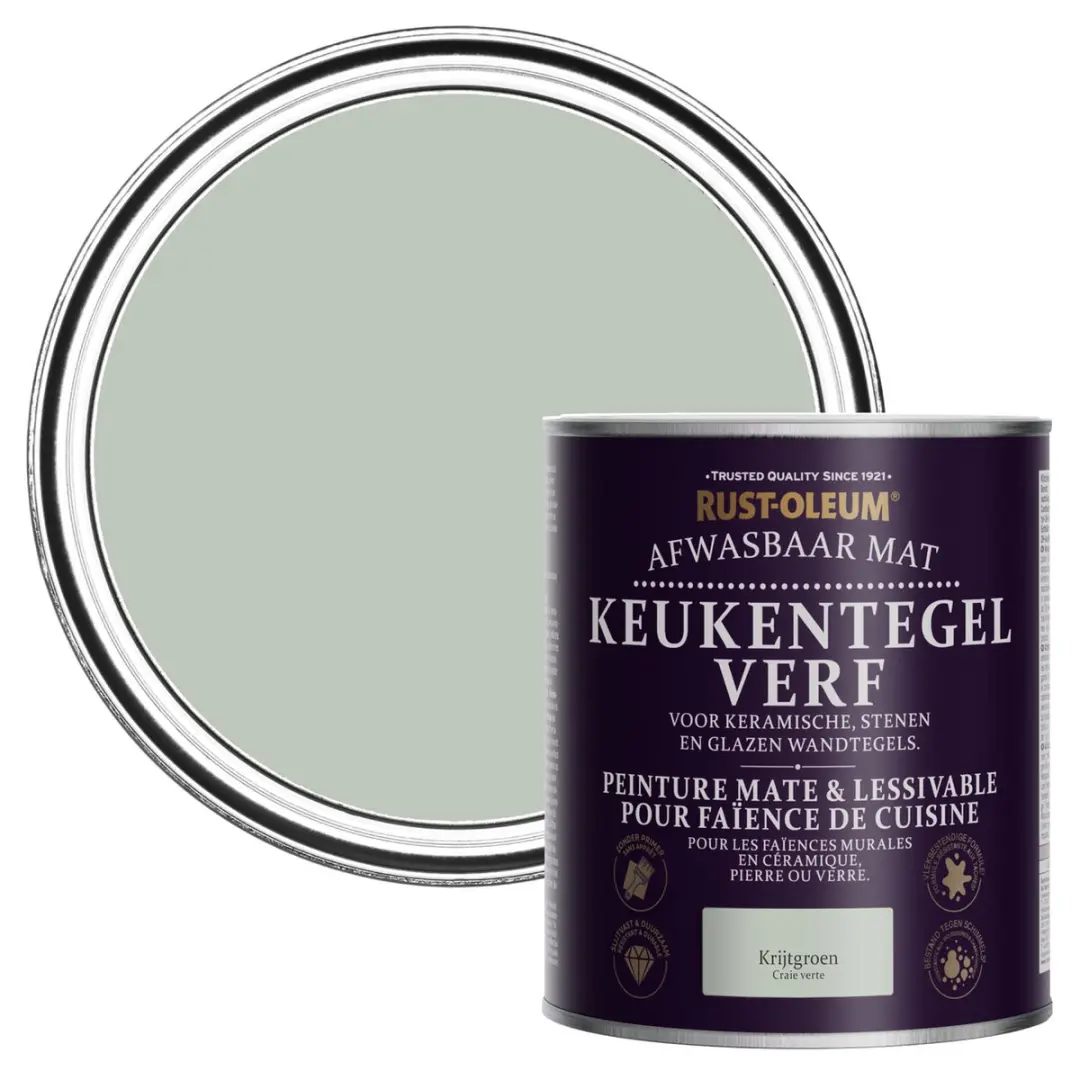 Rust-Oleum Krijtgroen Tegelverf 750ml