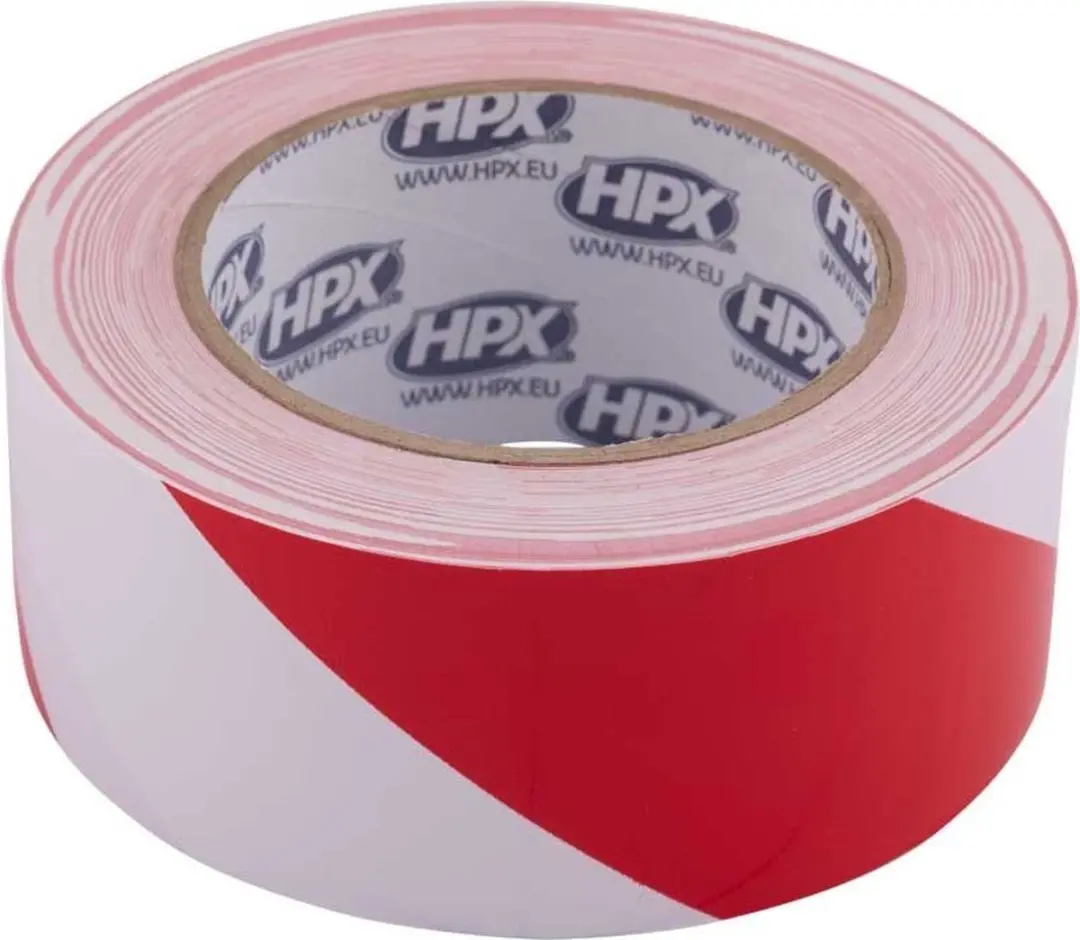 HPX Veiligheidstape 50mm x 33m - Rood/Wit