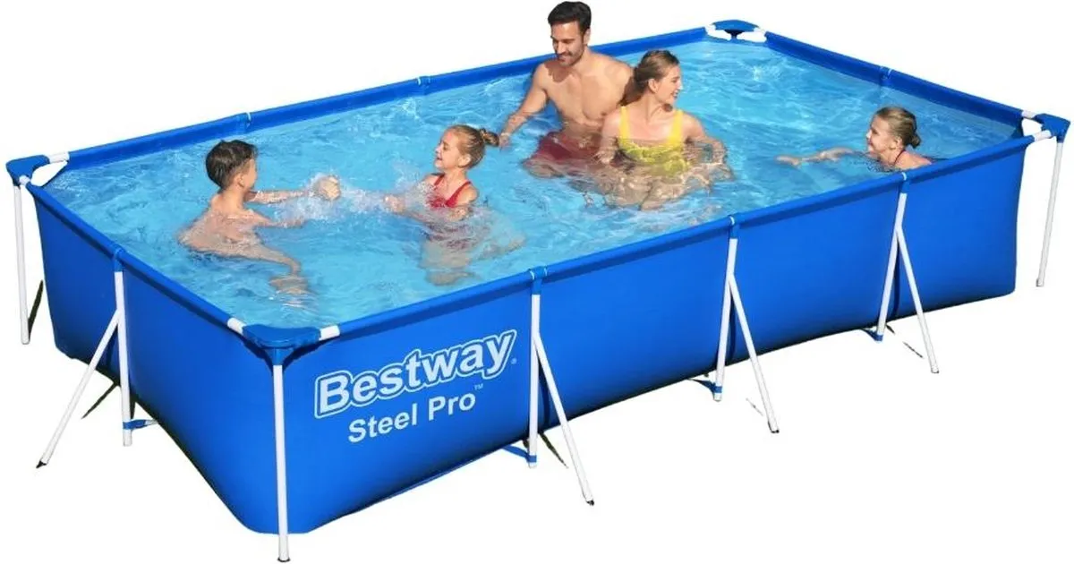 Bestway Steel Pro BW56405 Zwembad 400x211x81cm - Blauw/Wit