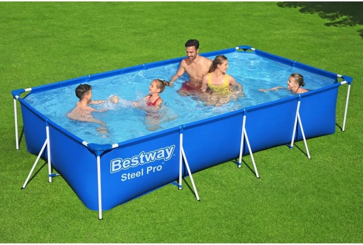Bestway Steel Pro BW56405 Zwembad 400x211x81cm - Blauw/Wit
