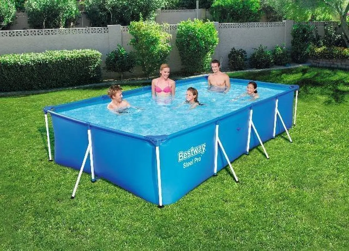 Bestway Steel Pro BW56405 Zwembad 400x211x81cm - Blauw/Wit