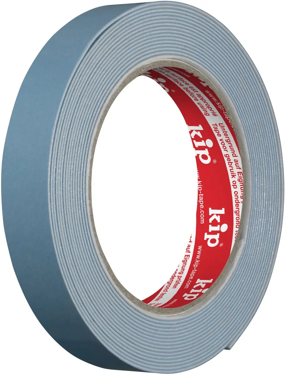 Kip Spiegelband Montagetape Blauw 19mmx5m - Dubbelzijdig
