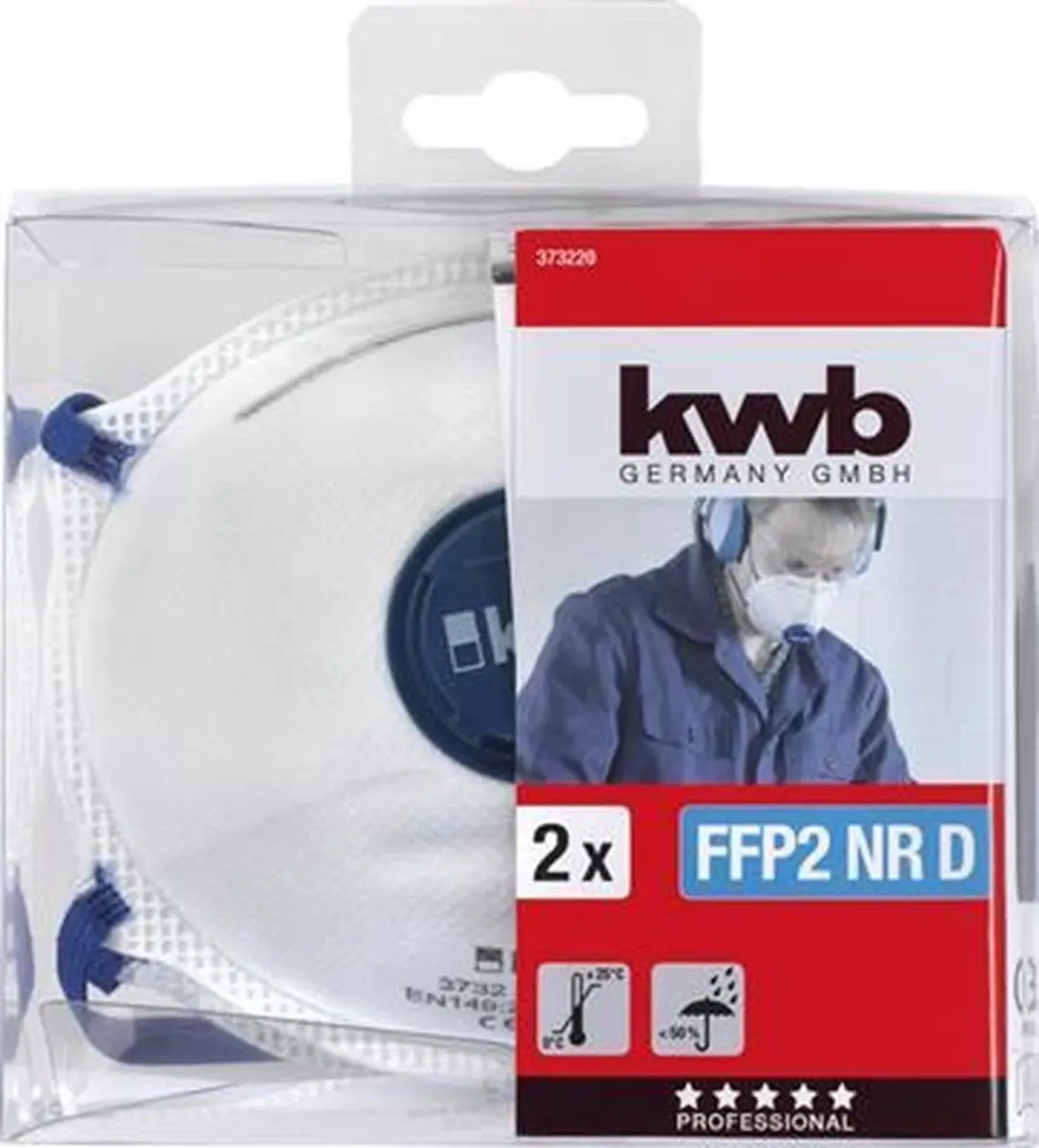 KWB Stofmasker met Uitademventiel - 1 Stuk