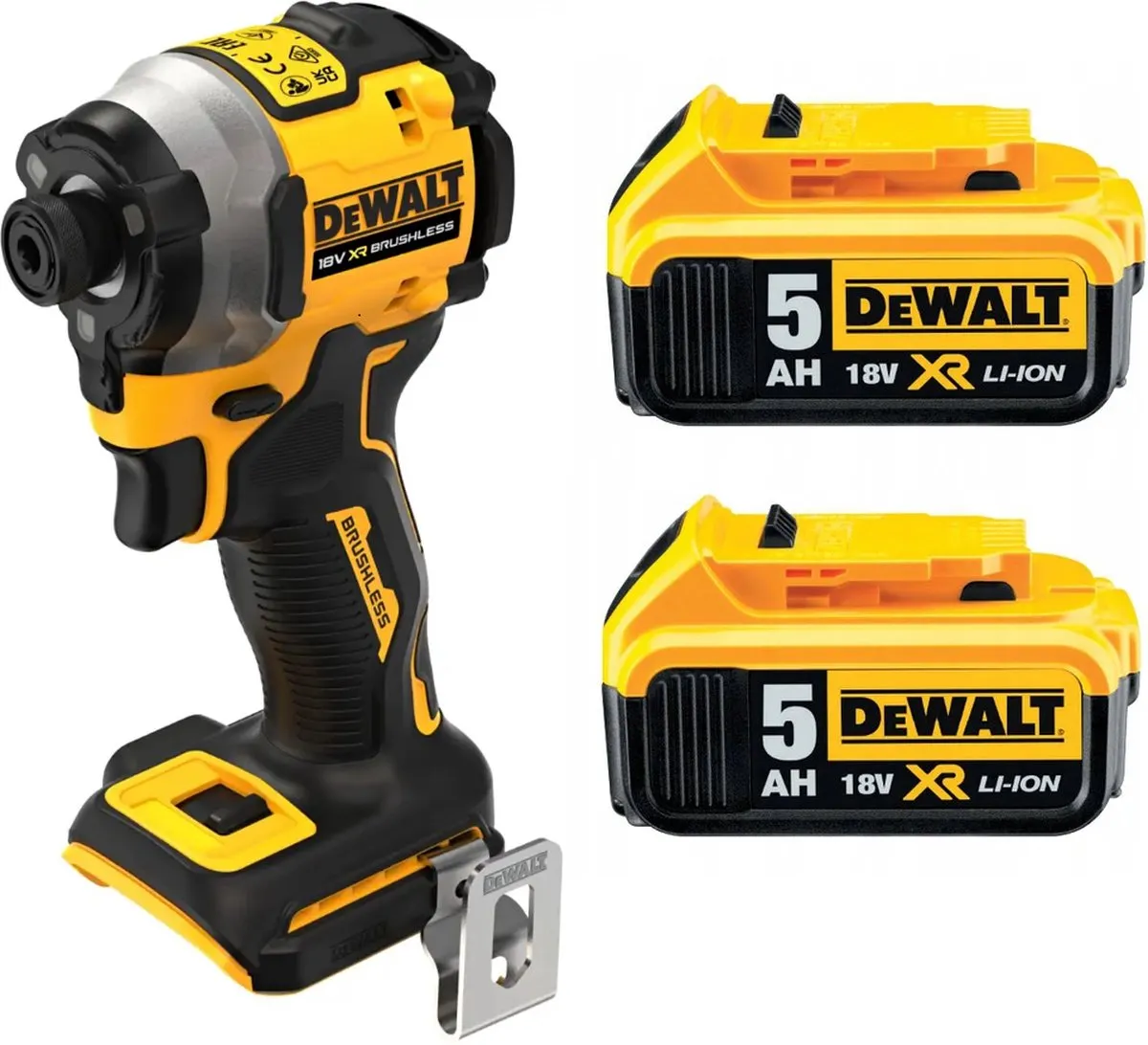 DeWalt DCF850P2T Slagschroevendraaier 205Nm 18V XR - 2 Stuks
