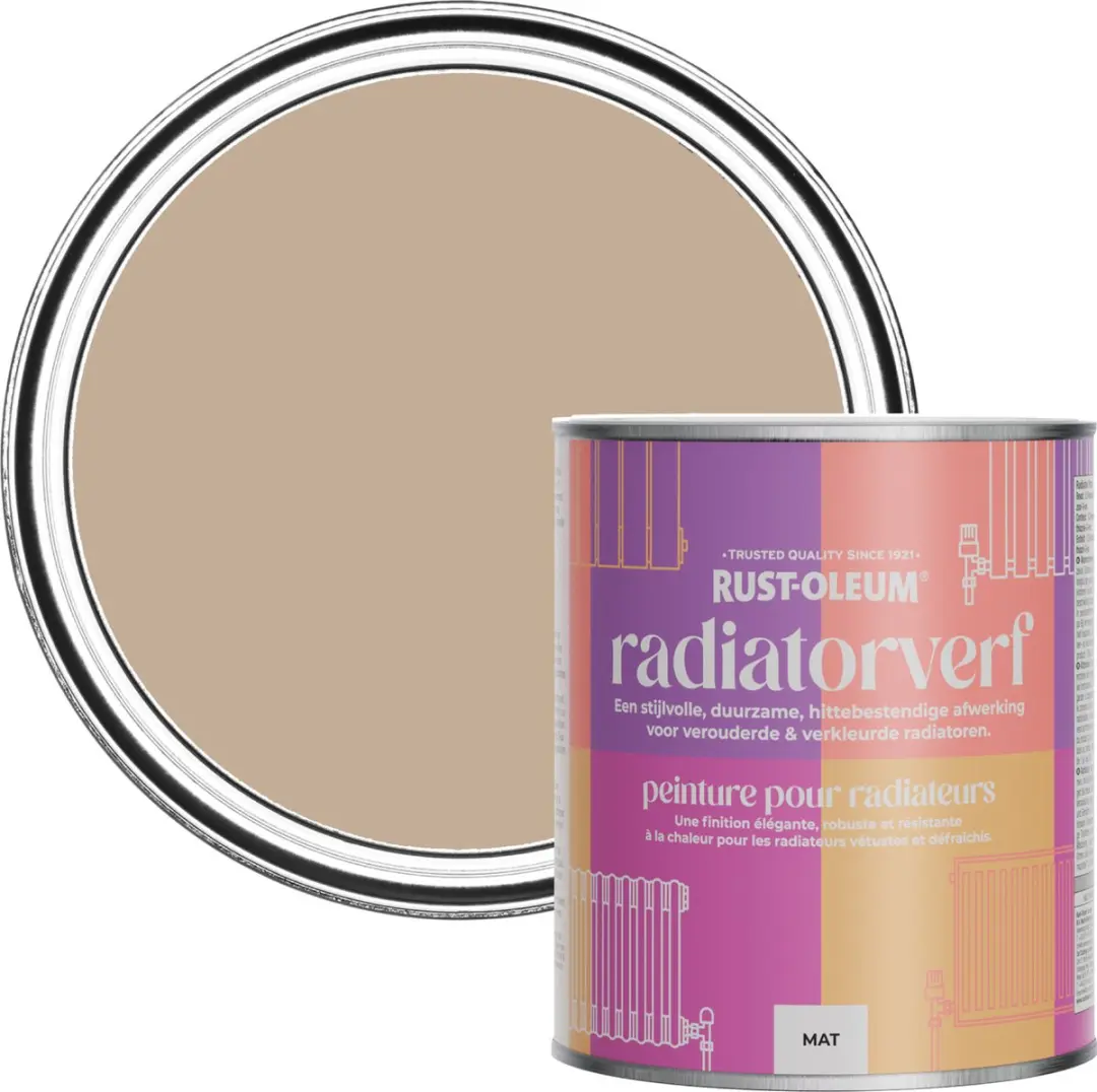 Rust-Oleum Bruine Radiatorverf Gezouten Karamel 750ml