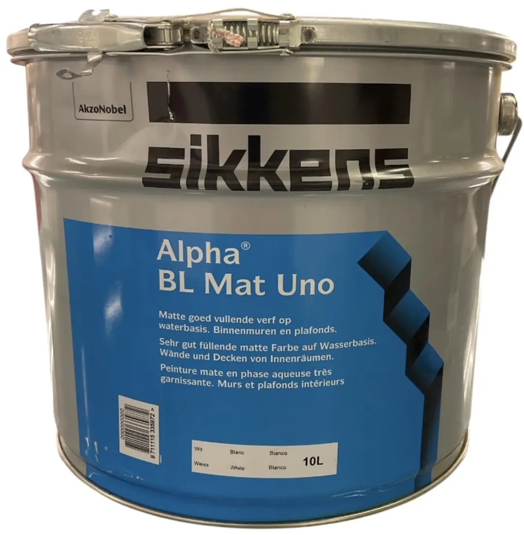 Sikkens Alpha BL mat Uno Muurverf 10L