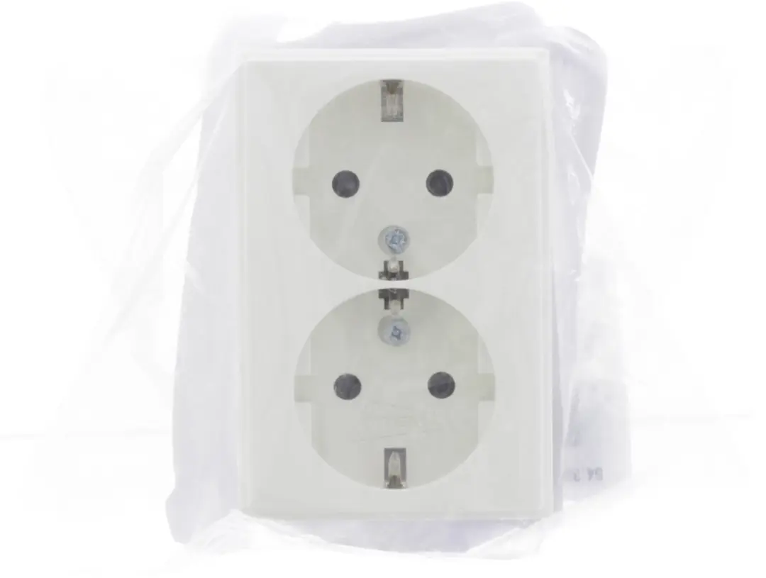 Attema P25 Contactdoos 2-voudig - Polarwit