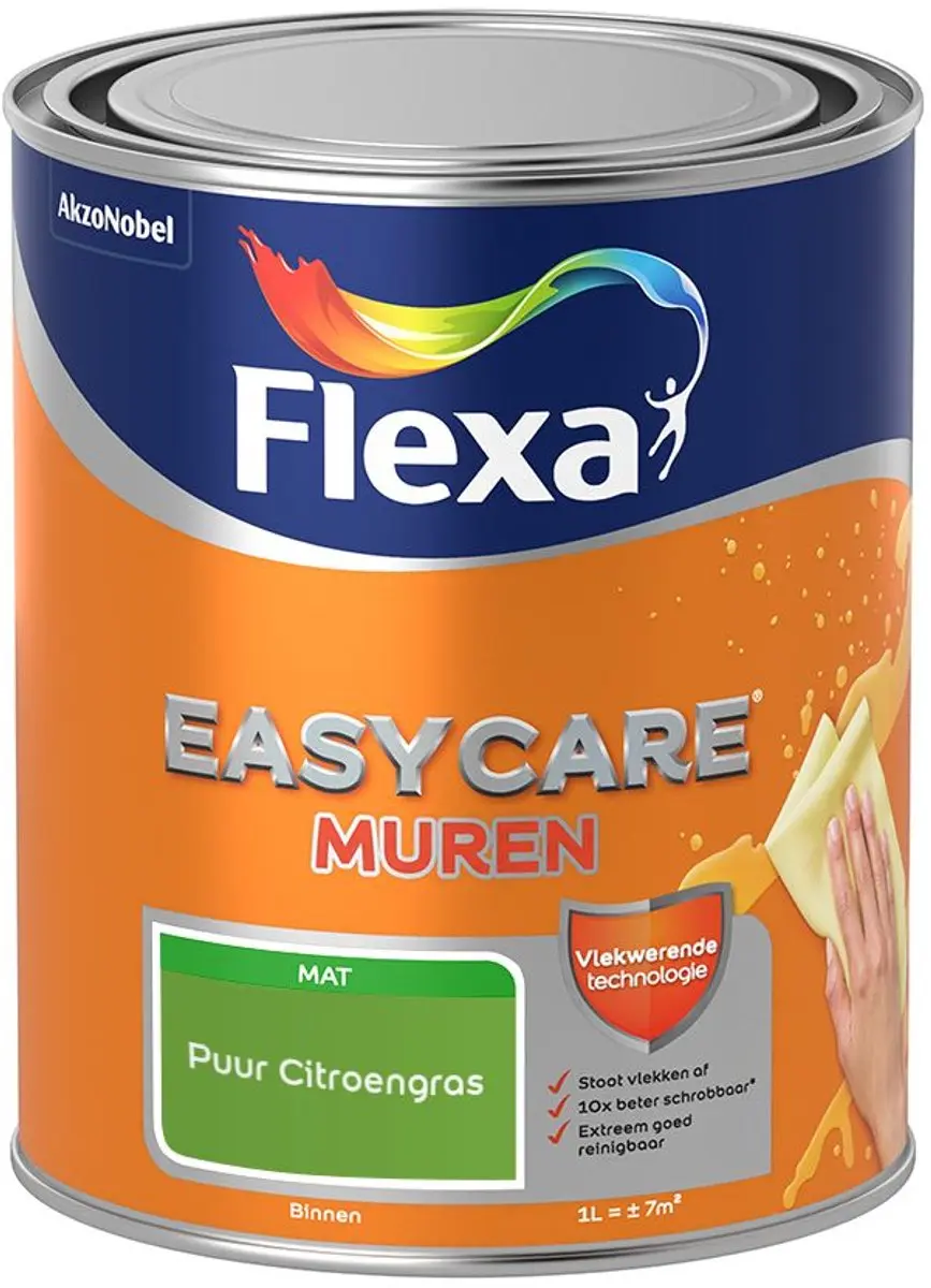 Flexa Easycare Muren Puur Citroengras Mengverf 1L
