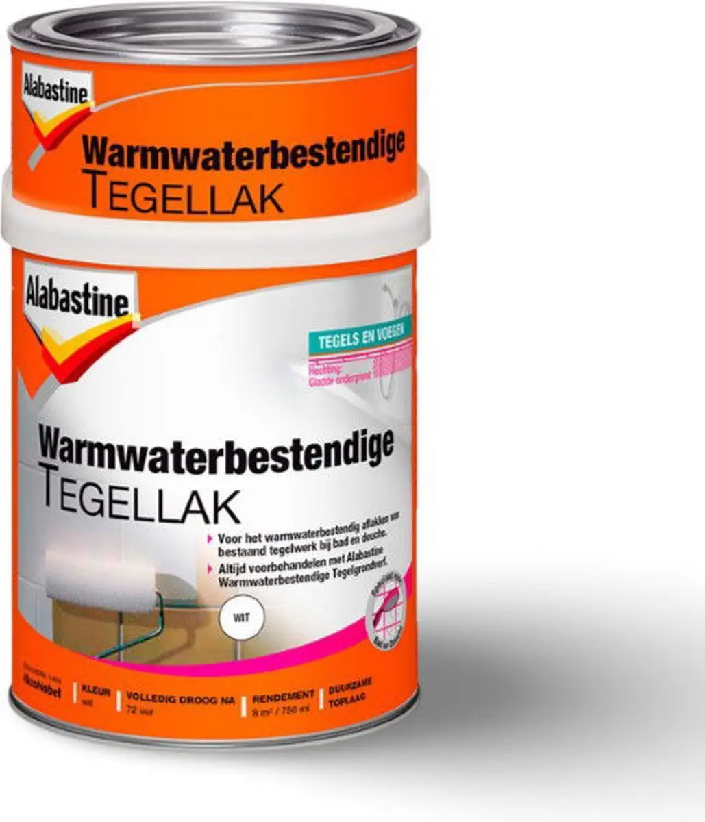 Alabastine Tegellak Wit 750ml