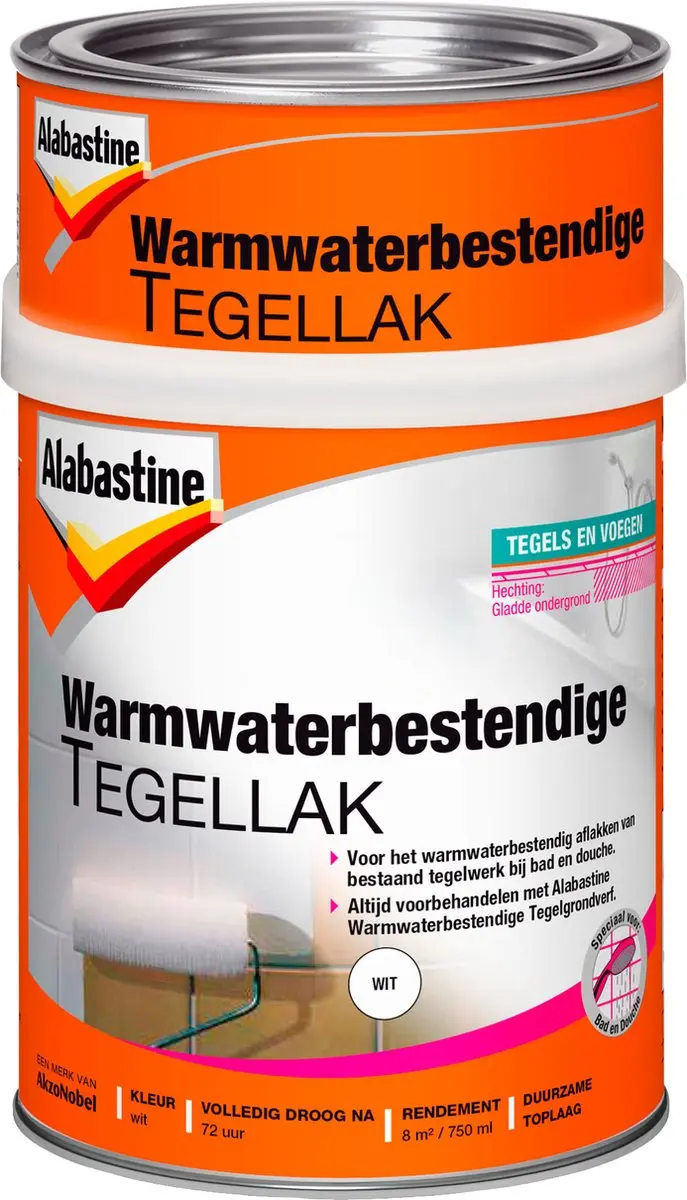 Alabastine Tegellak Wit 750ml