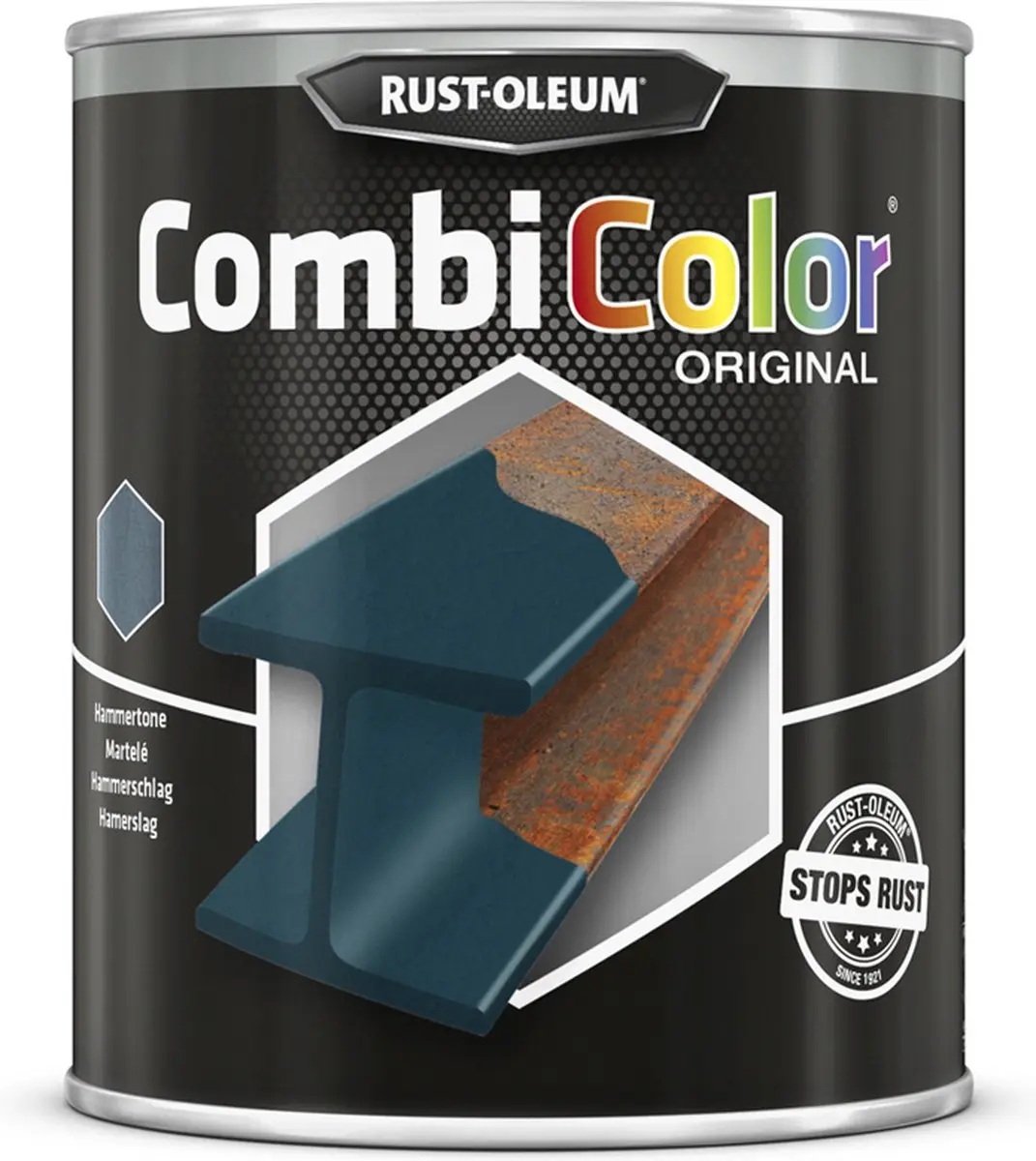 Rust-Oleum Combicolor Hamerslag Donkerblauw 750ml
