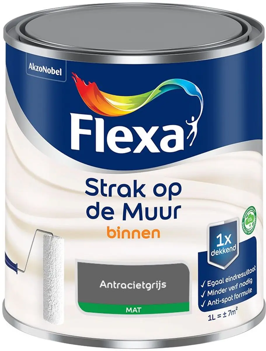 Flexa Strak Op De Muur Binnen Mat Mengverf 1L