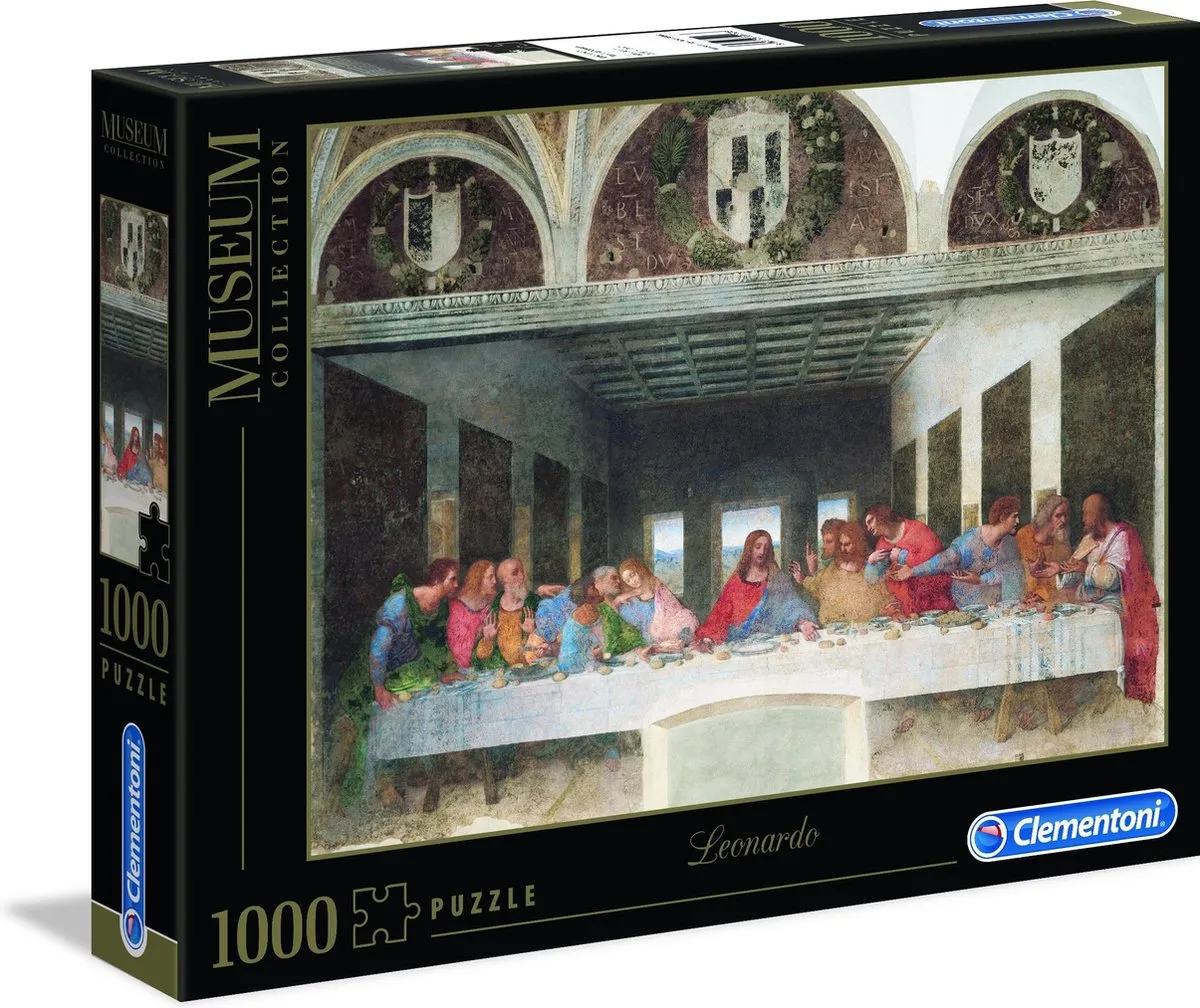 Clementoni Leonardo-Cenacolo Puzzel 1000 Stuks
