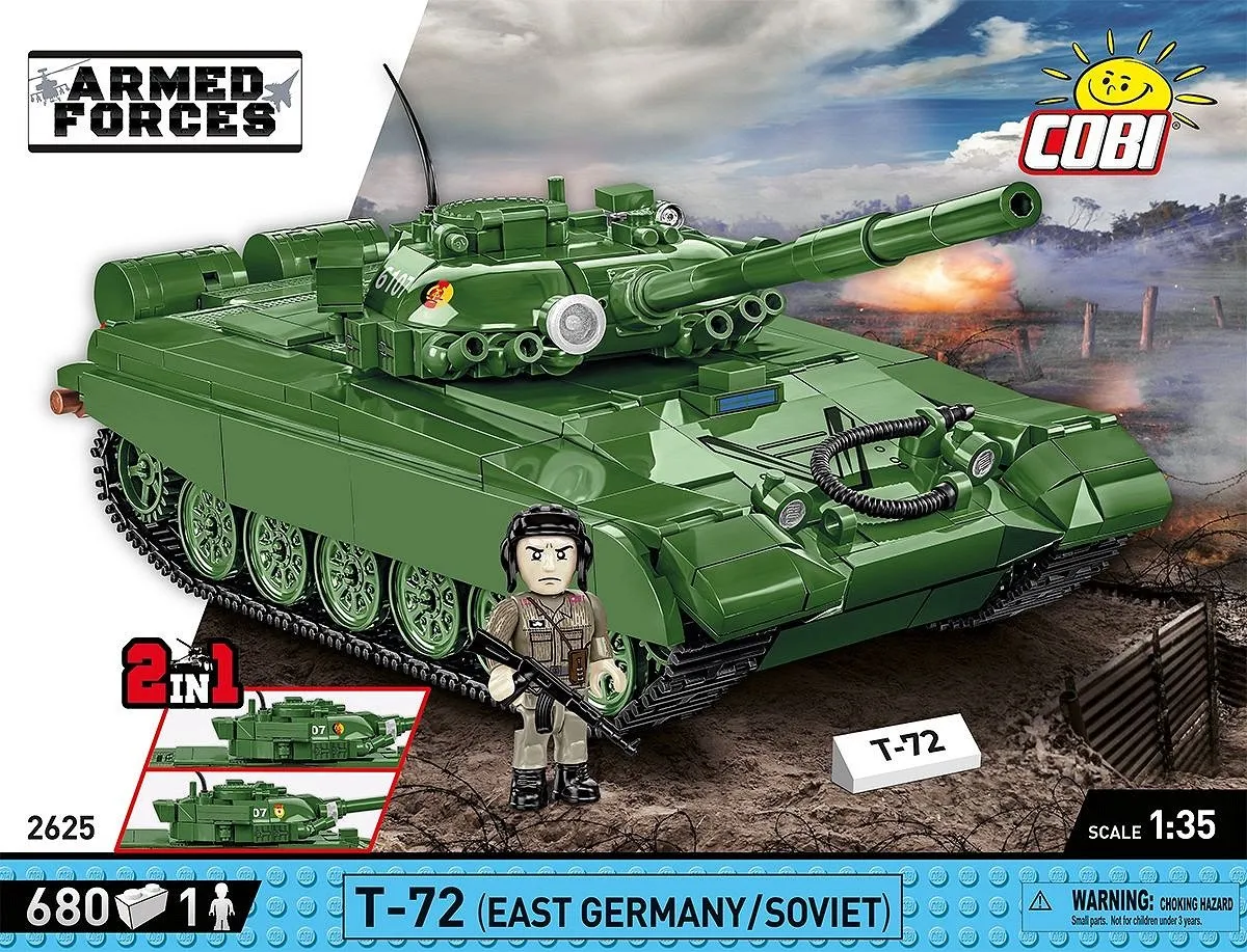Cobi T-72 Sovjet Tank - 680 Onderdelen - Meerkleurig