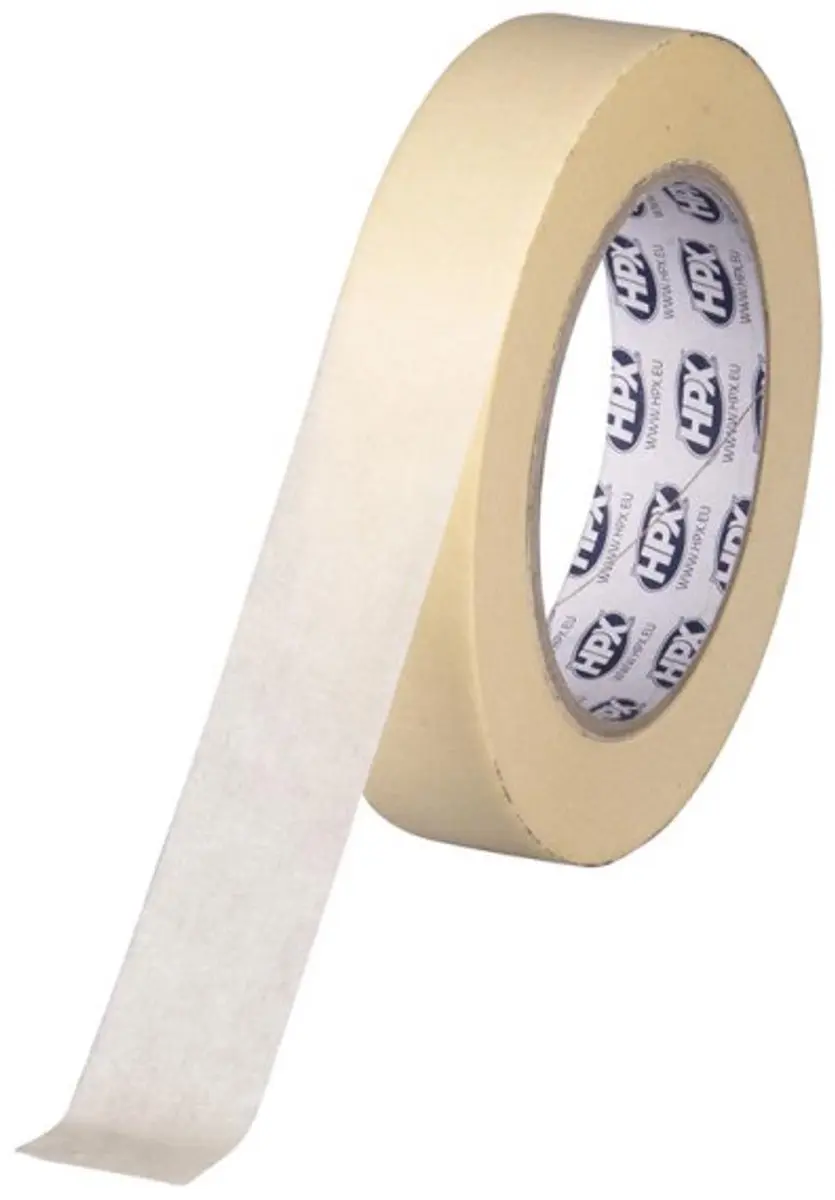 HPX Masking Tape 60°C - Crèmewit 25mm x 50m