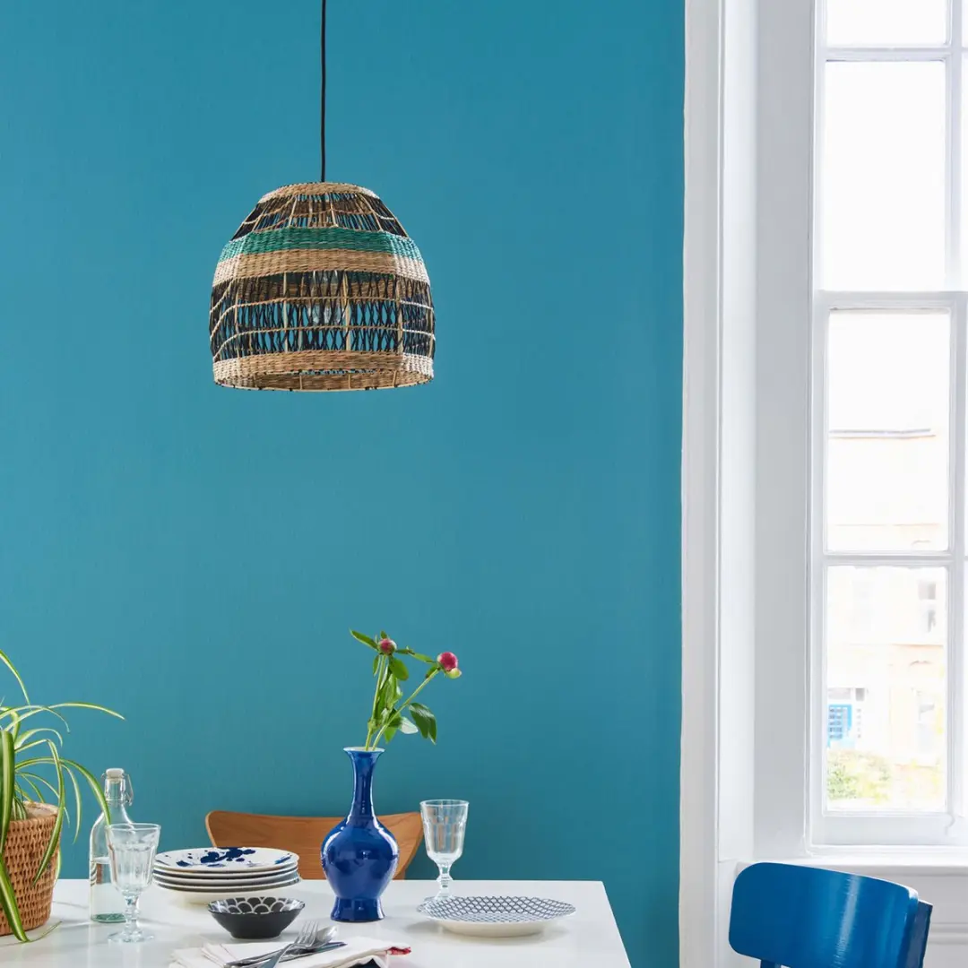 Rust-Oleum Blauw Chalky Finish Muurverf 2,5L - Ceruleumblauw