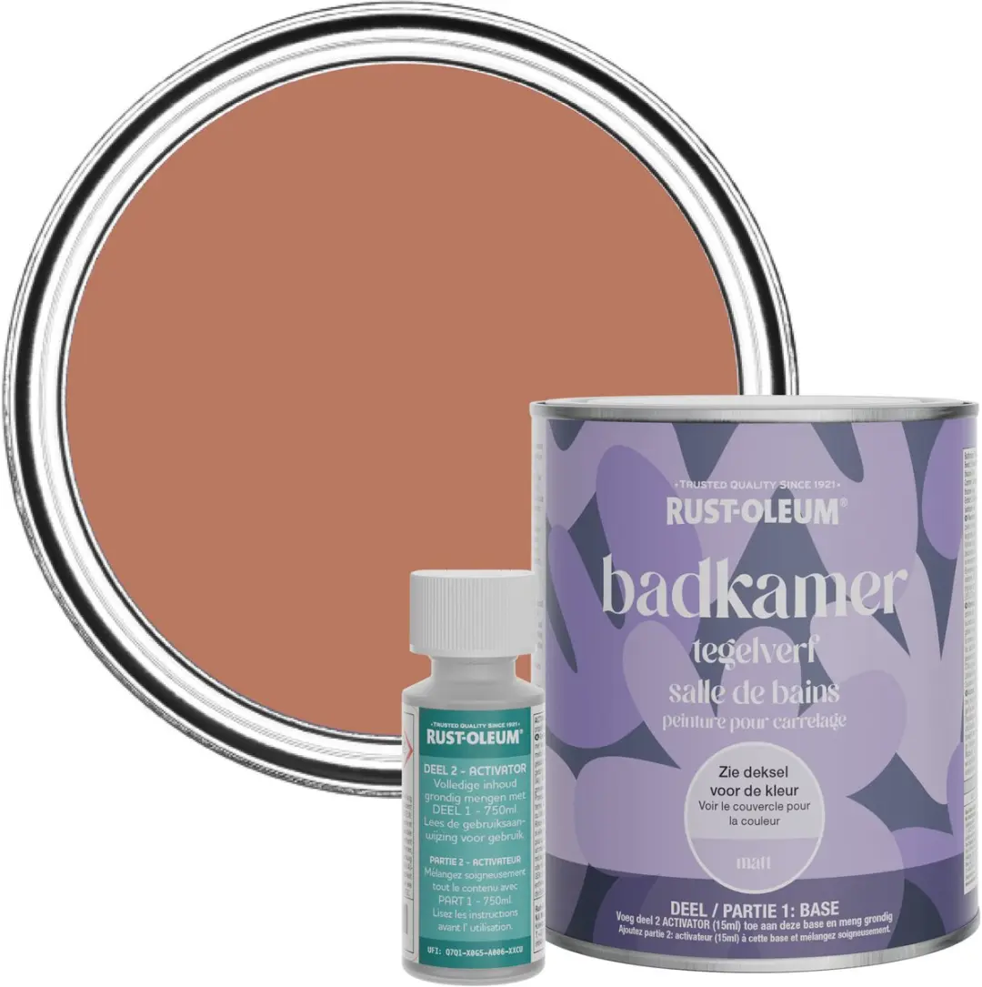 Rust-Oleum Badkamertegelverf Mat Siena 750ml
