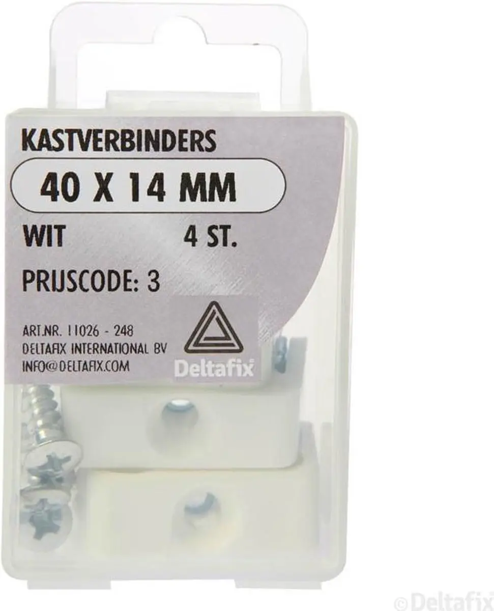 Deltafix Kastverbinders 40x14mm - 4 Stuks