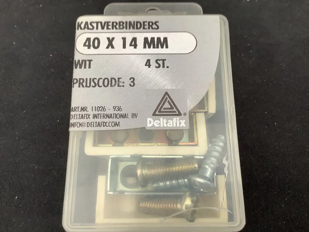 Deltafix Kastverbinders 40x14mm - 4 Stuks