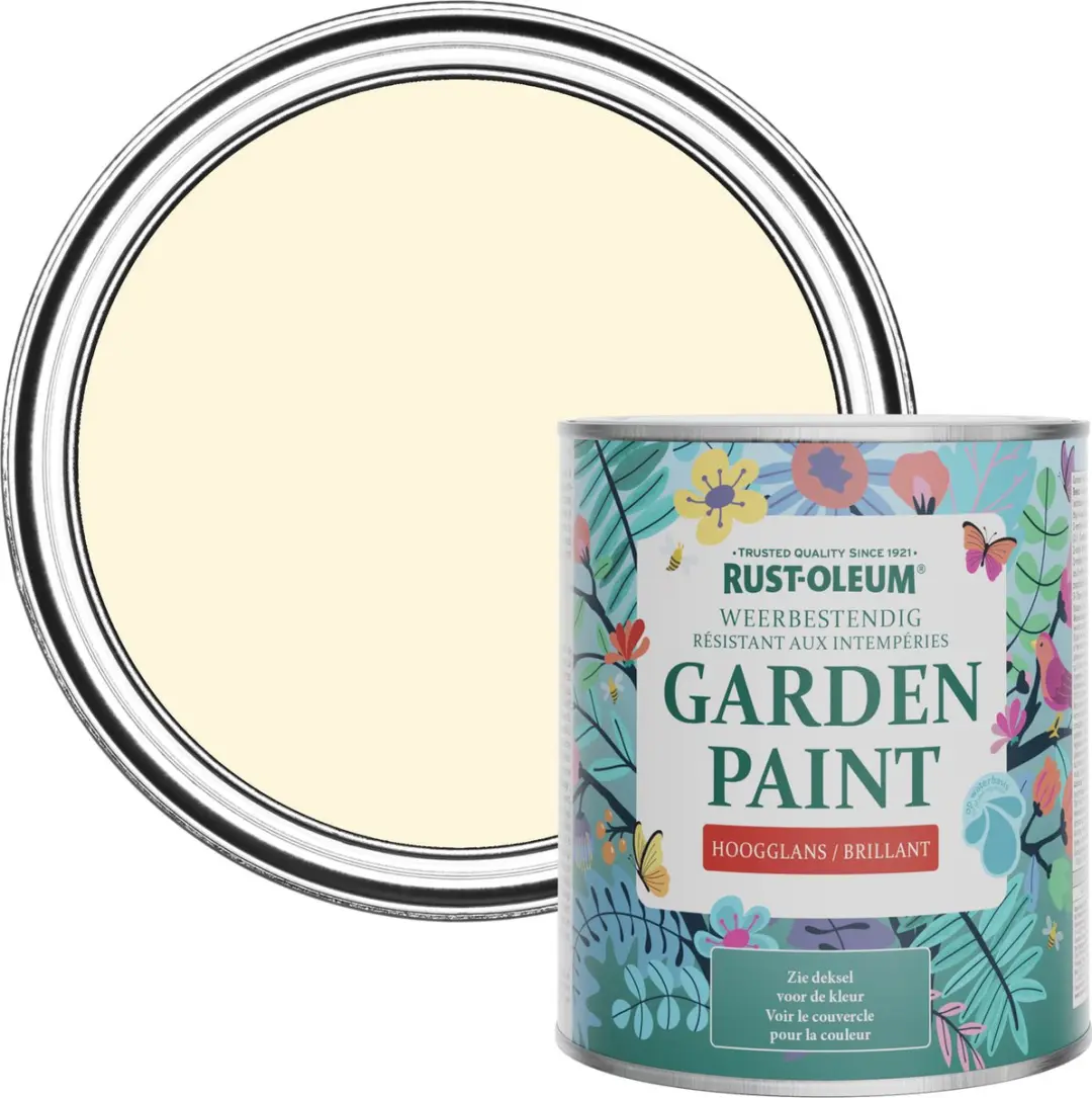 Rust-Oleum Crème Tuinverf Hoogglans Slagroom 750ml