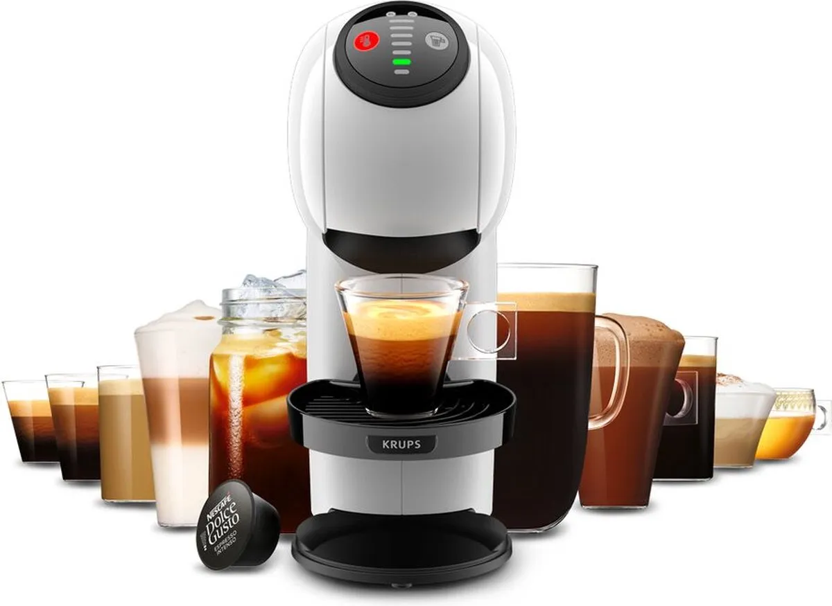 Krups Genio S KP2431 Koffiepadmachine - 0,8L - Dolce Gusto - Wit