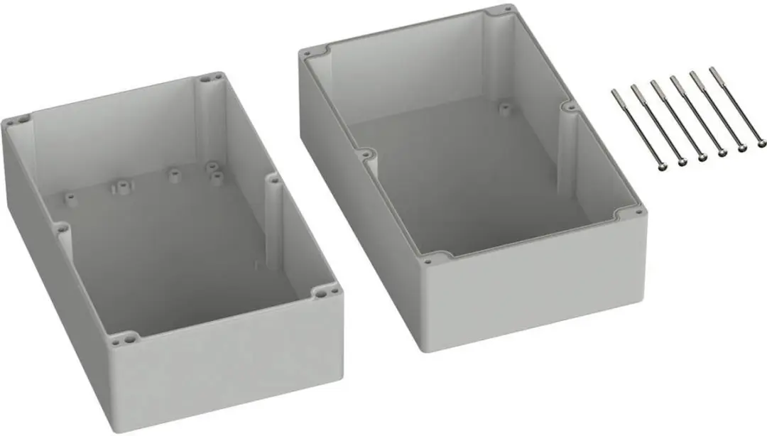 Tru Components TC-9065716 Industriële Behuizing ABS Grijs-wit RAL 7035