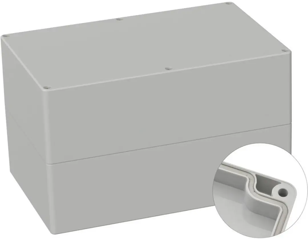 Tru Components TC-9065716 Industriële Behuizing ABS Grijs-wit RAL 7035