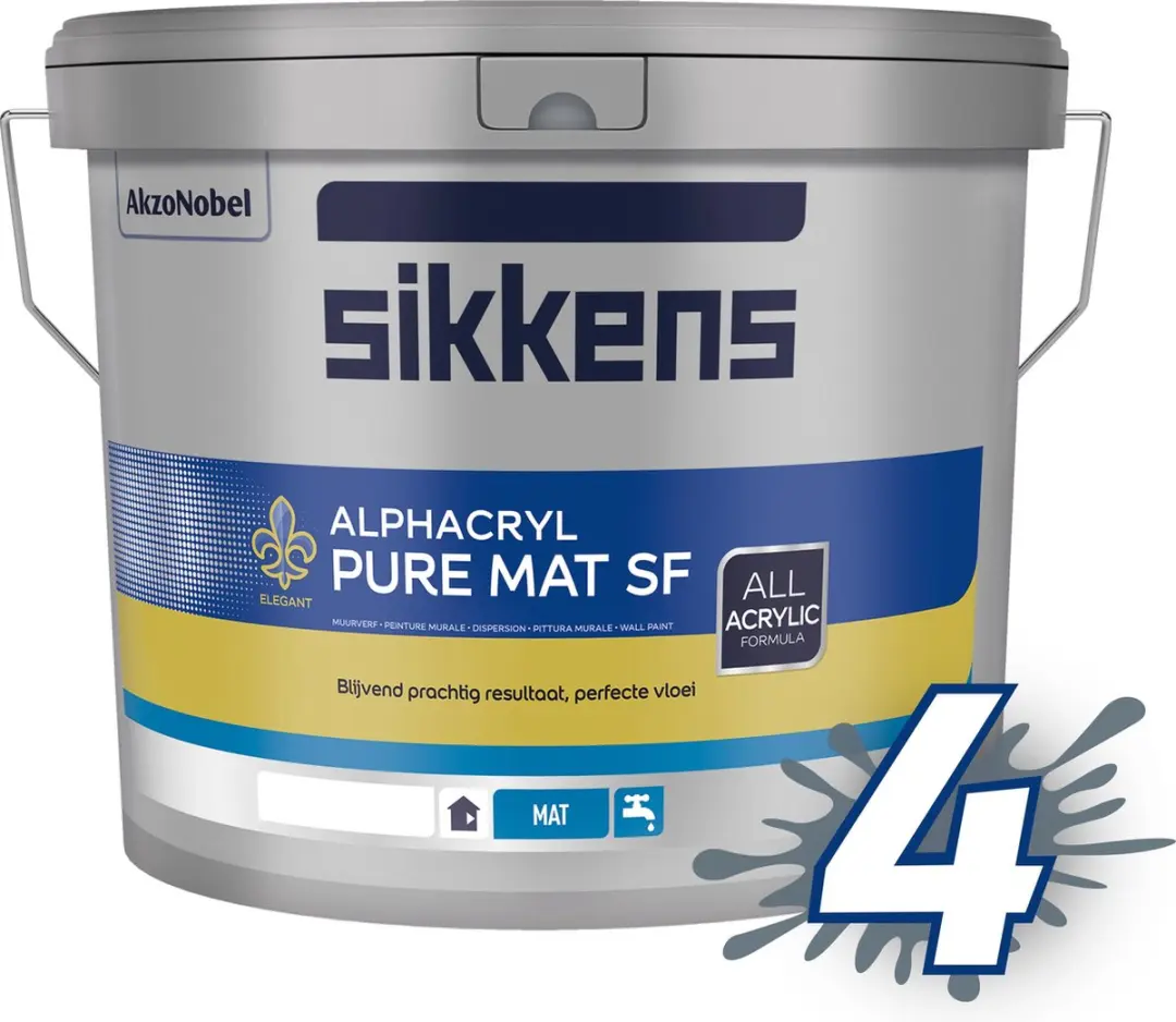 Sikkens Alphacryl Pure Mat SF 10L - RAL 9010
