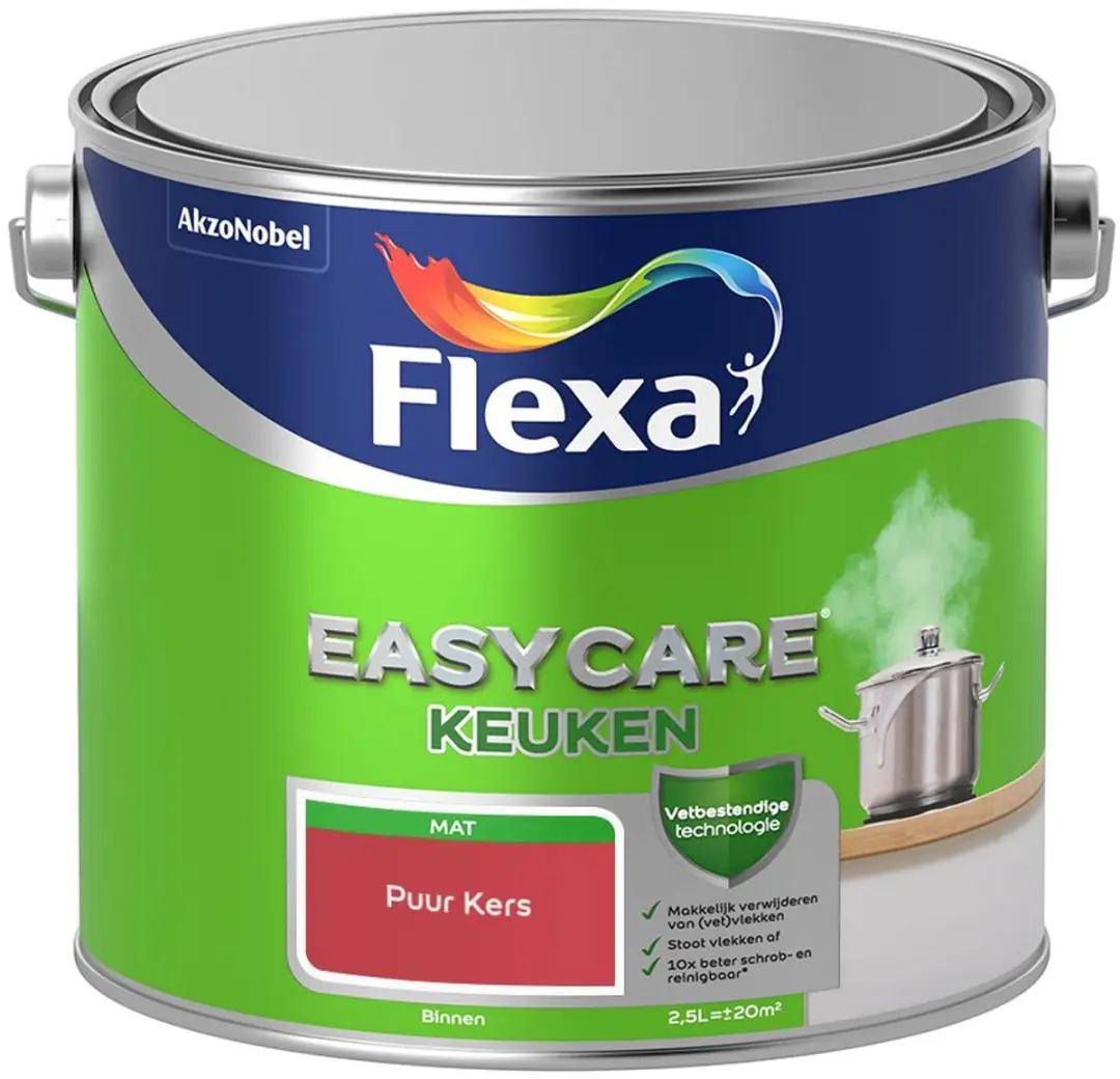 Flexa Easycare Keuken Mengverf Puur Kers 2,5L