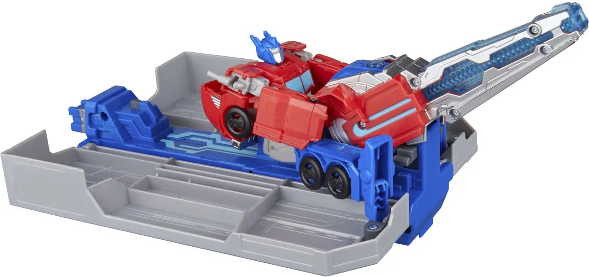 Hasbro Transformers EarthSpark Optimus Prime Battle Trailer - Multicolor - afbeelding 6 van 6