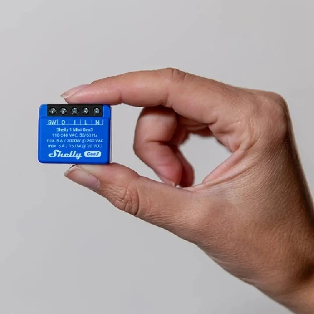 Shelly Plus 1 Mini G3 Controller - Blauw