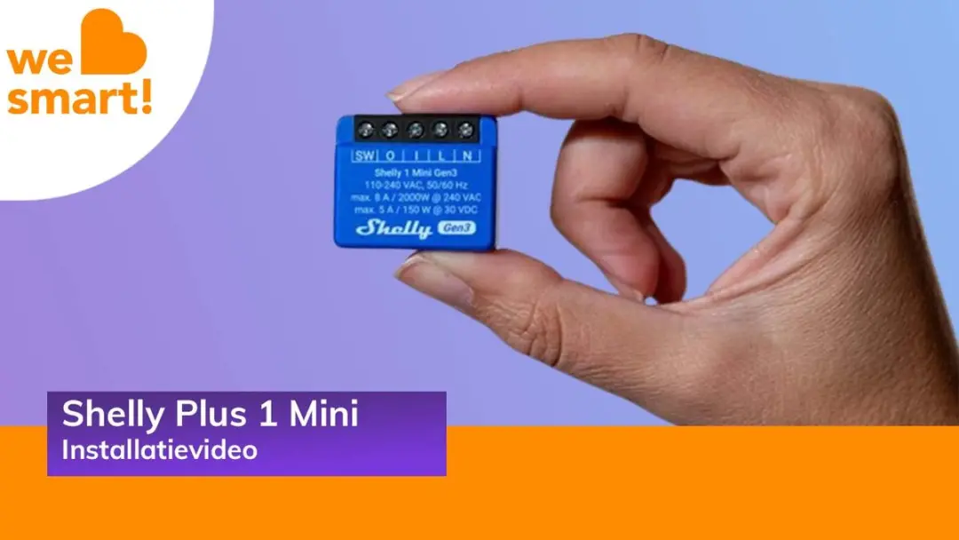 Shelly Plus 1 Mini G3 Controller - Blauw